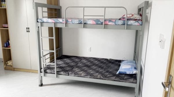 Bunk bed in student room — BMTU hostel
