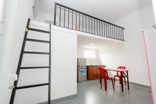 Loft-style student room — PCTU hostel