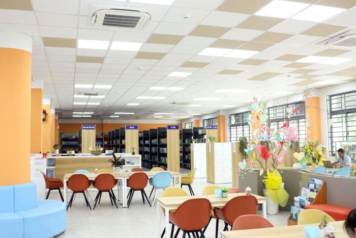 Library and study hall at Mekong University, Vinh Long